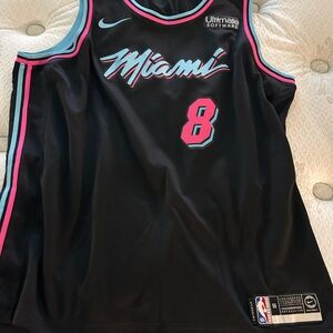 Miami Basketball Jersey Black and Pink